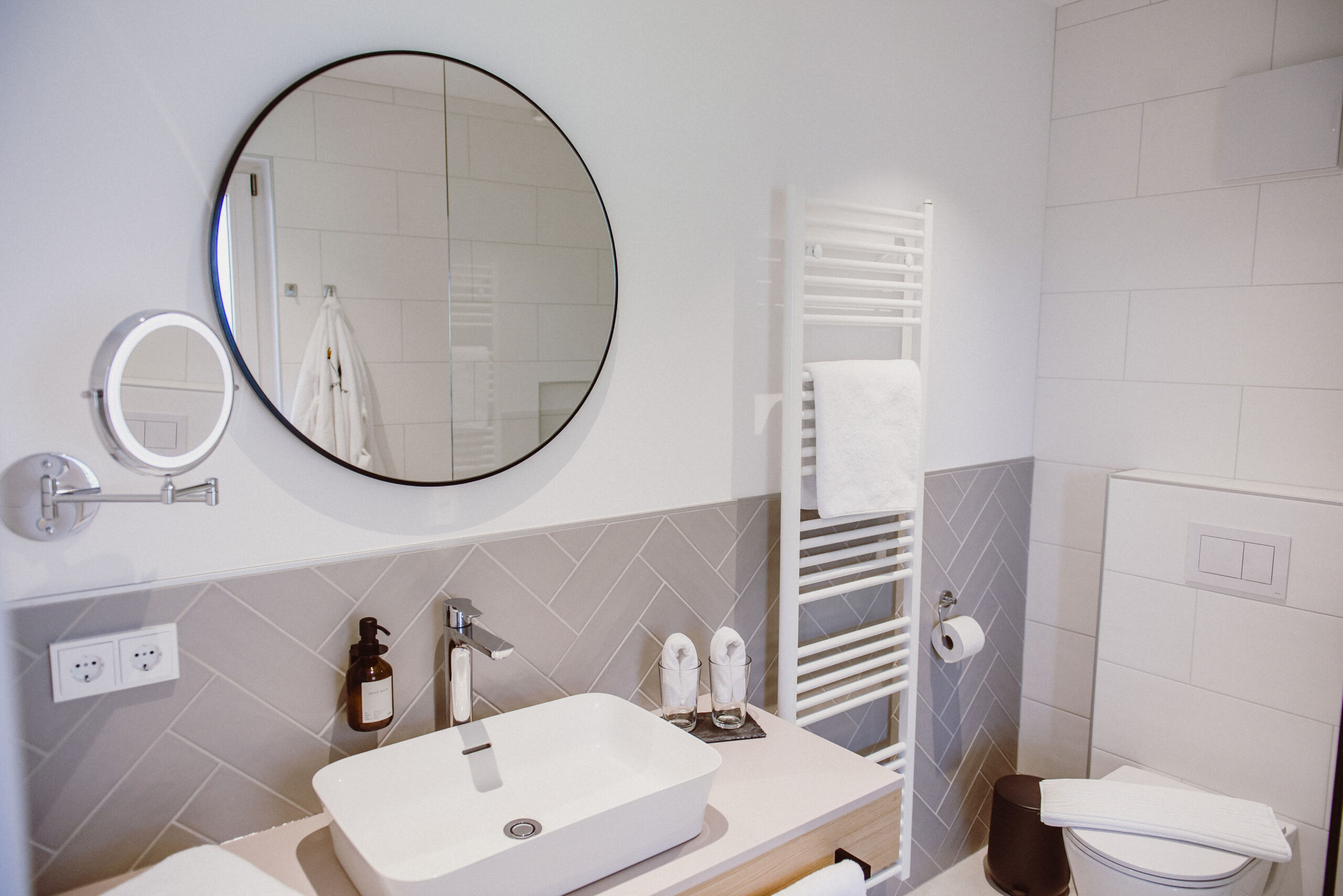 Badezimmer im Weinloft Heideboden Badezimmer im Weinloft Heideboden